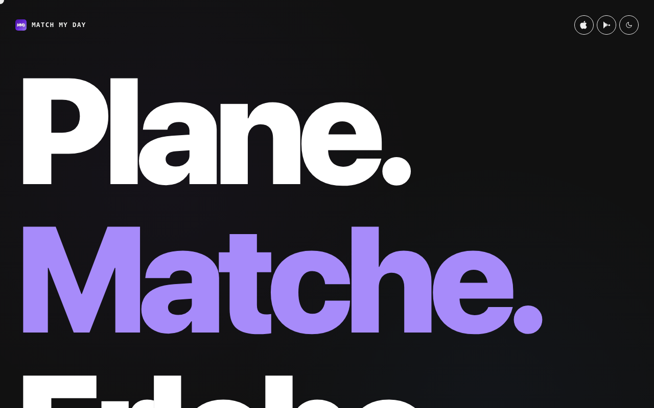 Website Match My Day